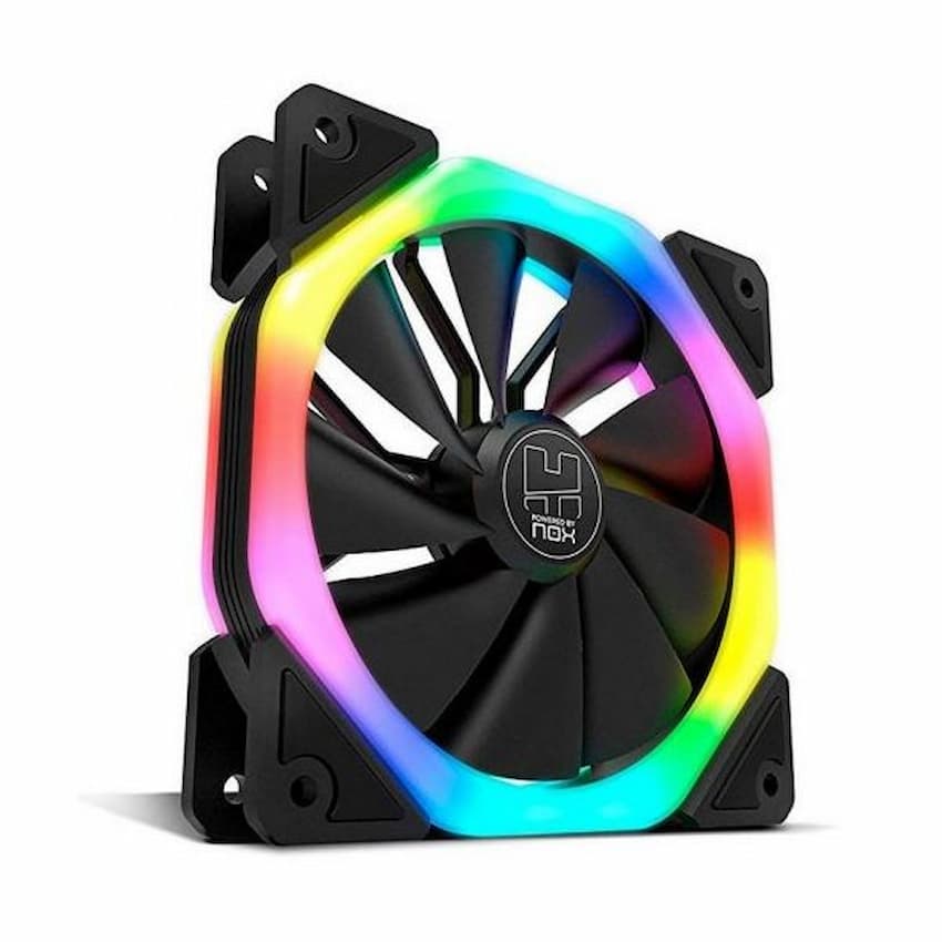 Ventoinha D-Fan dual Ring Rainbow RGB Fan